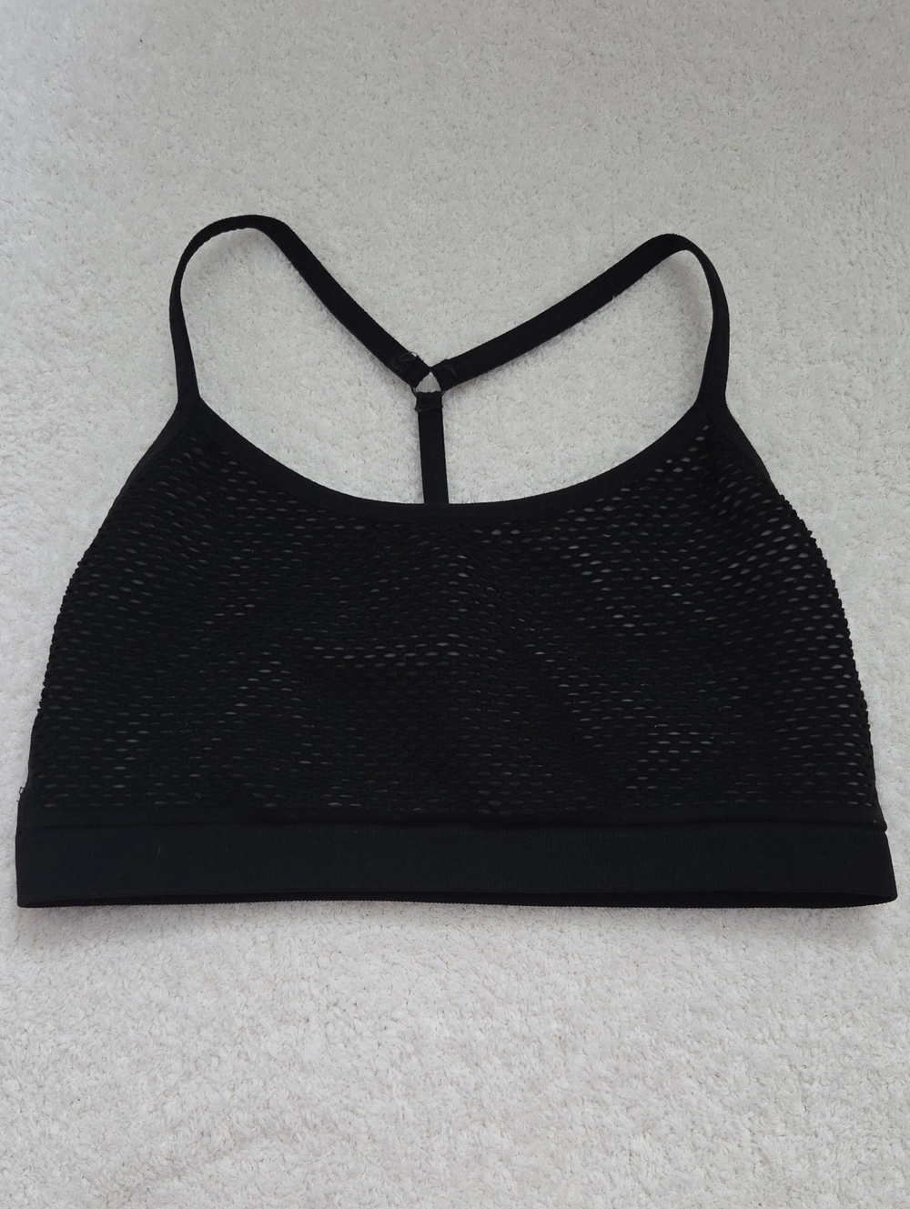 Victoria Sport Black Mesh Racerback Sports Bra
